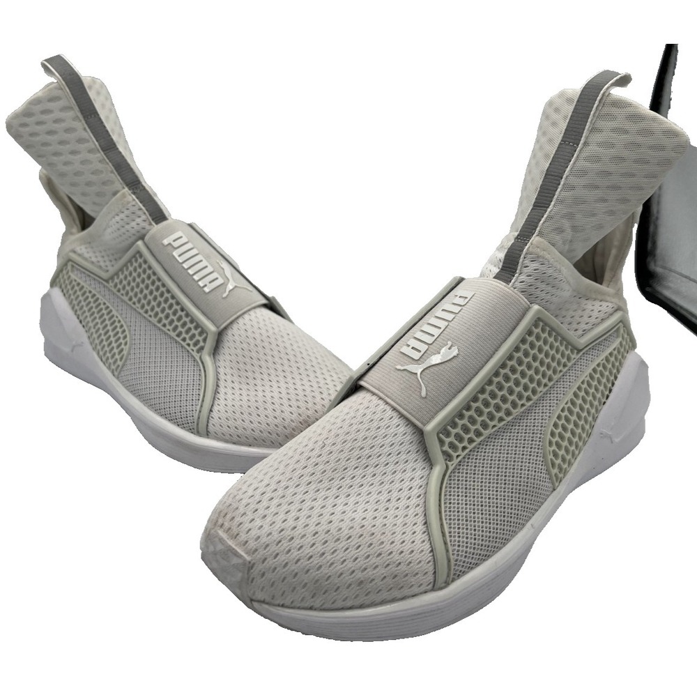 Puma Fenty Rihanna 189193-02 Women's Sneakers 9 Gray Quarry White Trainers Shoes